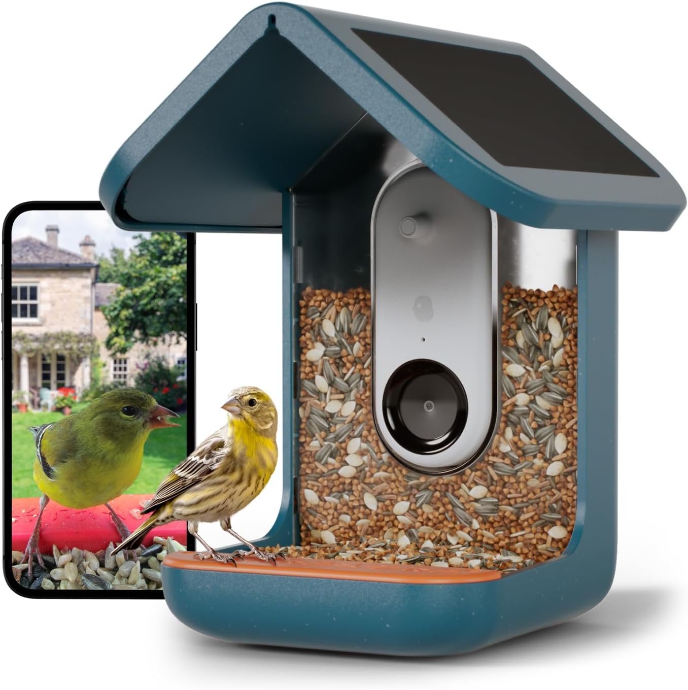 BIRD BUDDY® Original Smart Bird Feeder with Camera Solar Powered. High Resolution AI Bird Feeder Camera for Beautiful Close-up Shots and a Unique Bird Watching Experience