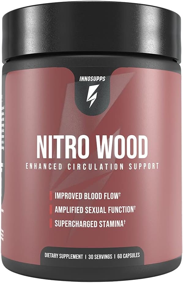 InnoSupps Nitro Wood - Supports Healthy Blood Flow | Nitric Oxide Supplement | Natural Immune Support | (60 Vegetarian Capsules)