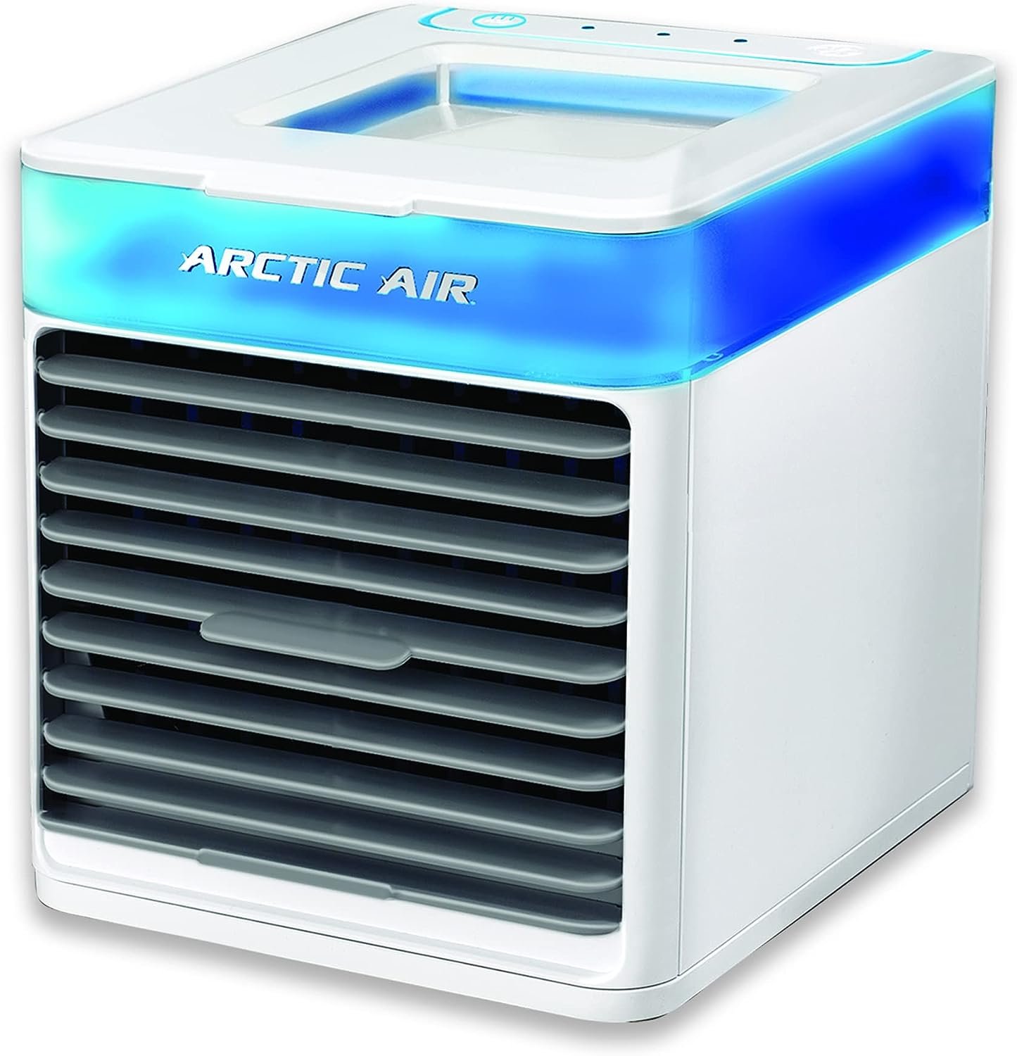 Arctic Air Pure Chill Evaporative Air Cooler By Ontel - Powerful 3-Speed Personal Space Cooler, Quiet, Lightweight And Portable For Bedroom, Office, Living Room  More