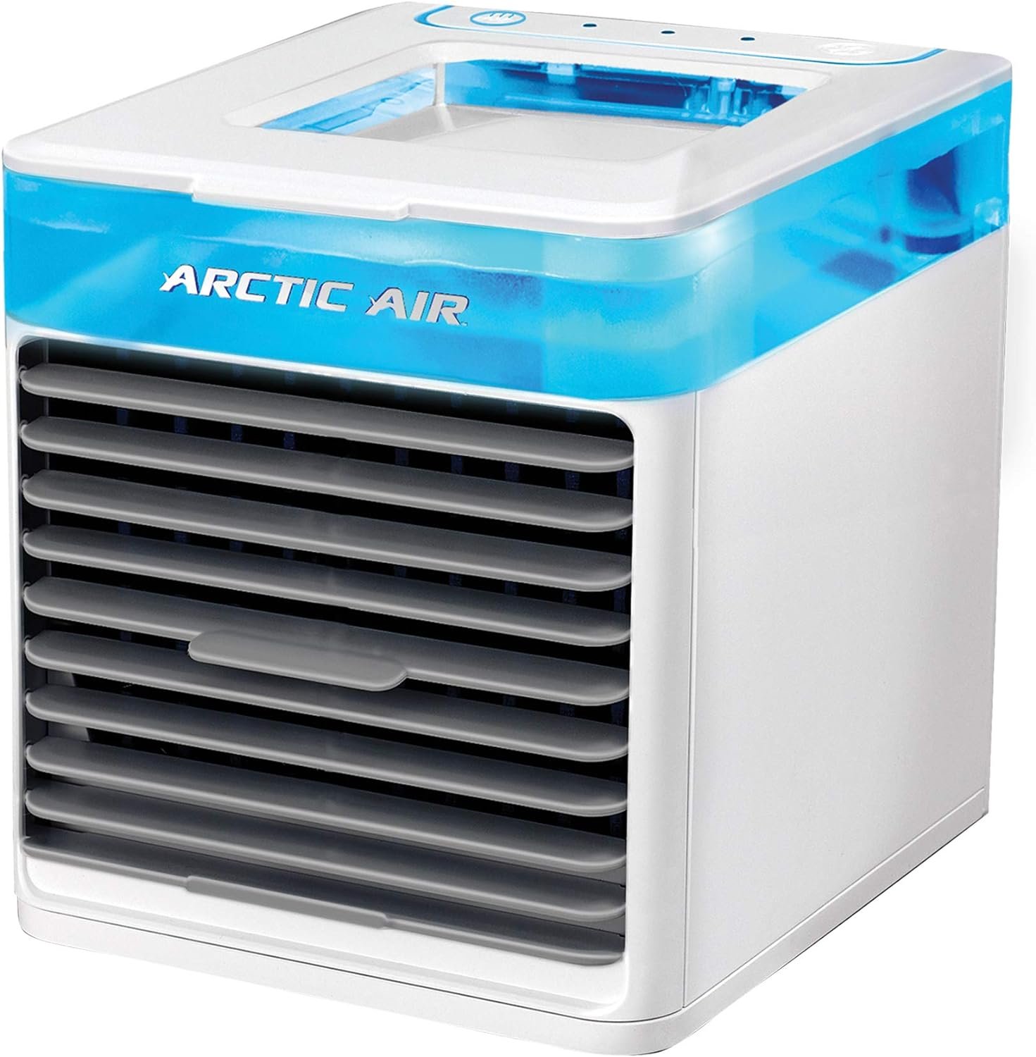 Arctic Air Pure Chill Evaporative Air Cooler By Ontel - Powerful 3-Speed Personal Space Cooler, Quiet, Lightweight And Portable For Bedroom, Office, Living Room  More