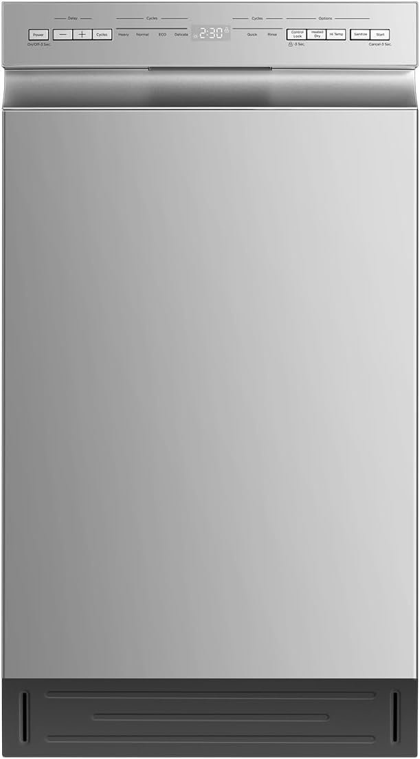 Midea MDF18A1AST Built-in Dishwasher, Sliver