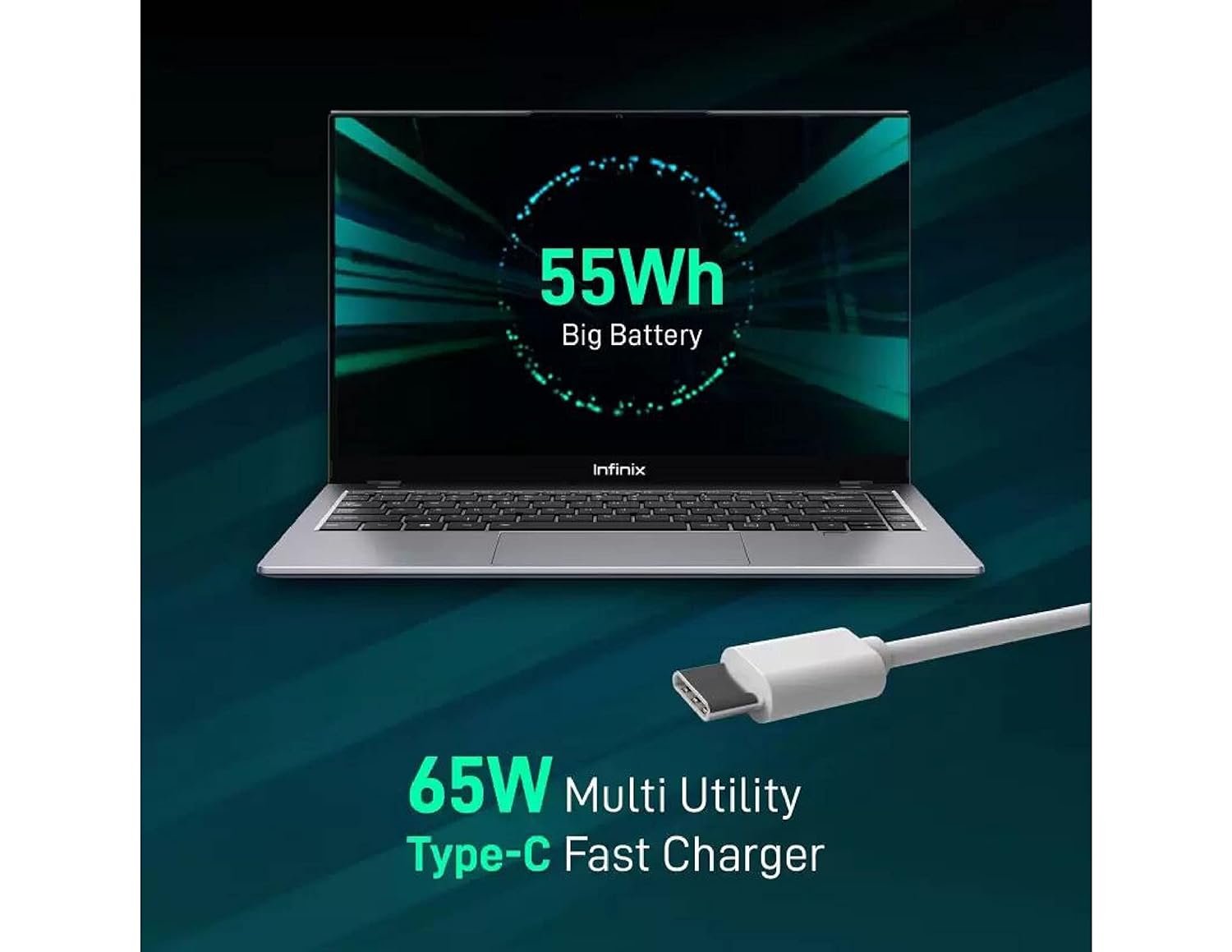 Infinix Inbook X1 Intel Core I3 10Th Gen - (8 Gb/256 Gb Ssd/Windows 11 Home) Xl11 Thin And Light Laptop (14 Inches, Starfall Grey, 1.48 Kg)