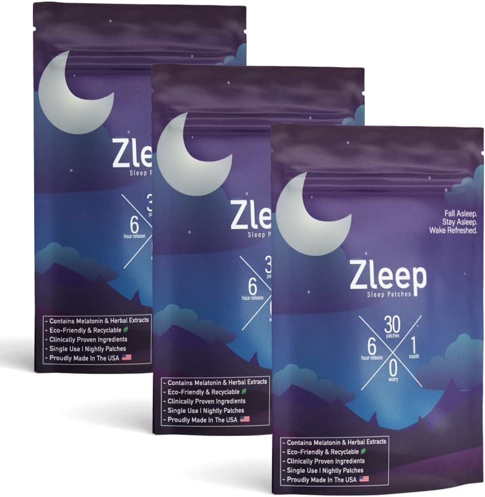 Zleep - Sleep Patches w/Dream Complex and Melatonin to Promote Quality Sleep and Reduce Tiredness