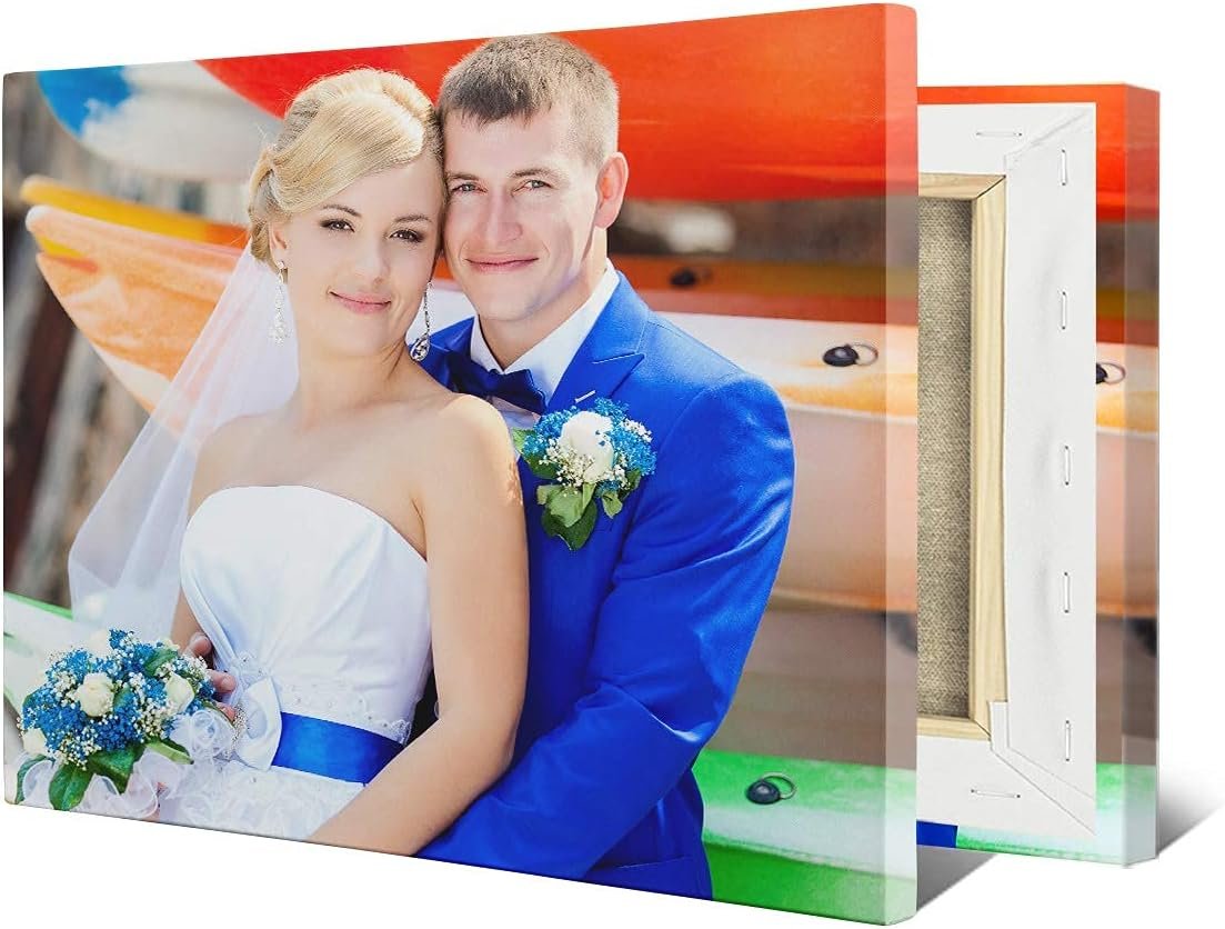 CanvasChamp Custom Canvas Prints with Your Photos, Personalized Canvas Pictures for Wall to Print Framed (20 x 24)