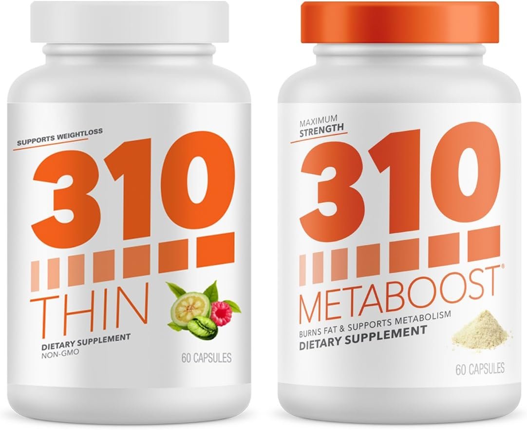 310 Metaboost and 310 Thin Bundle-Increase Metabolism and Helps Reduce Appetite/Green Tea, Chronium and Capsicum (Hot Red Pepper) Helps Increase Calories Burned During and After Workouts