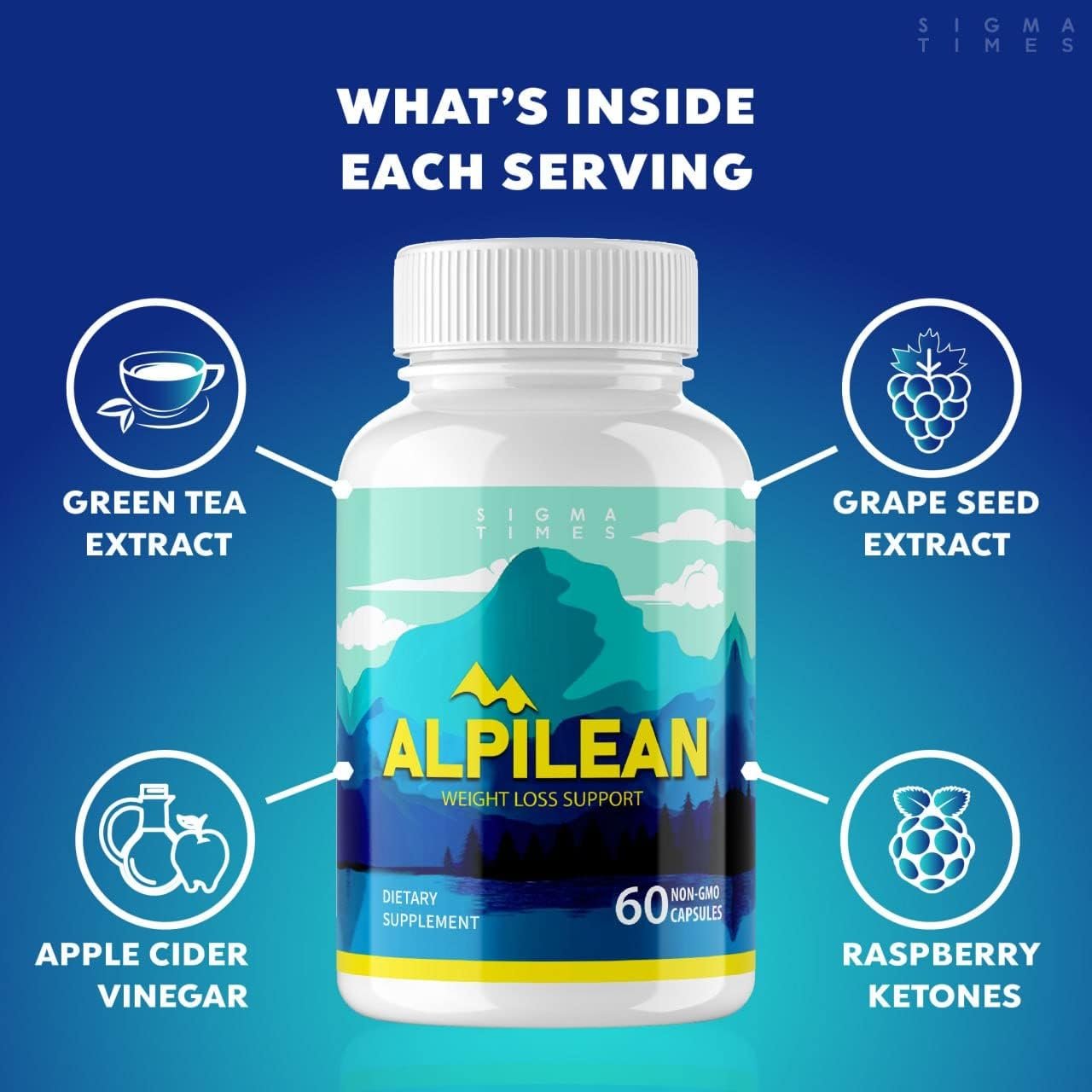 Alpilean Ice Hack Weight Loss Capsules Max, Himalayan Dietary Supplement, Alpilean Official Vitamin Reviews Alpalean Ice Metabolism Hack Advanced Formula Pills (60 Capsules)