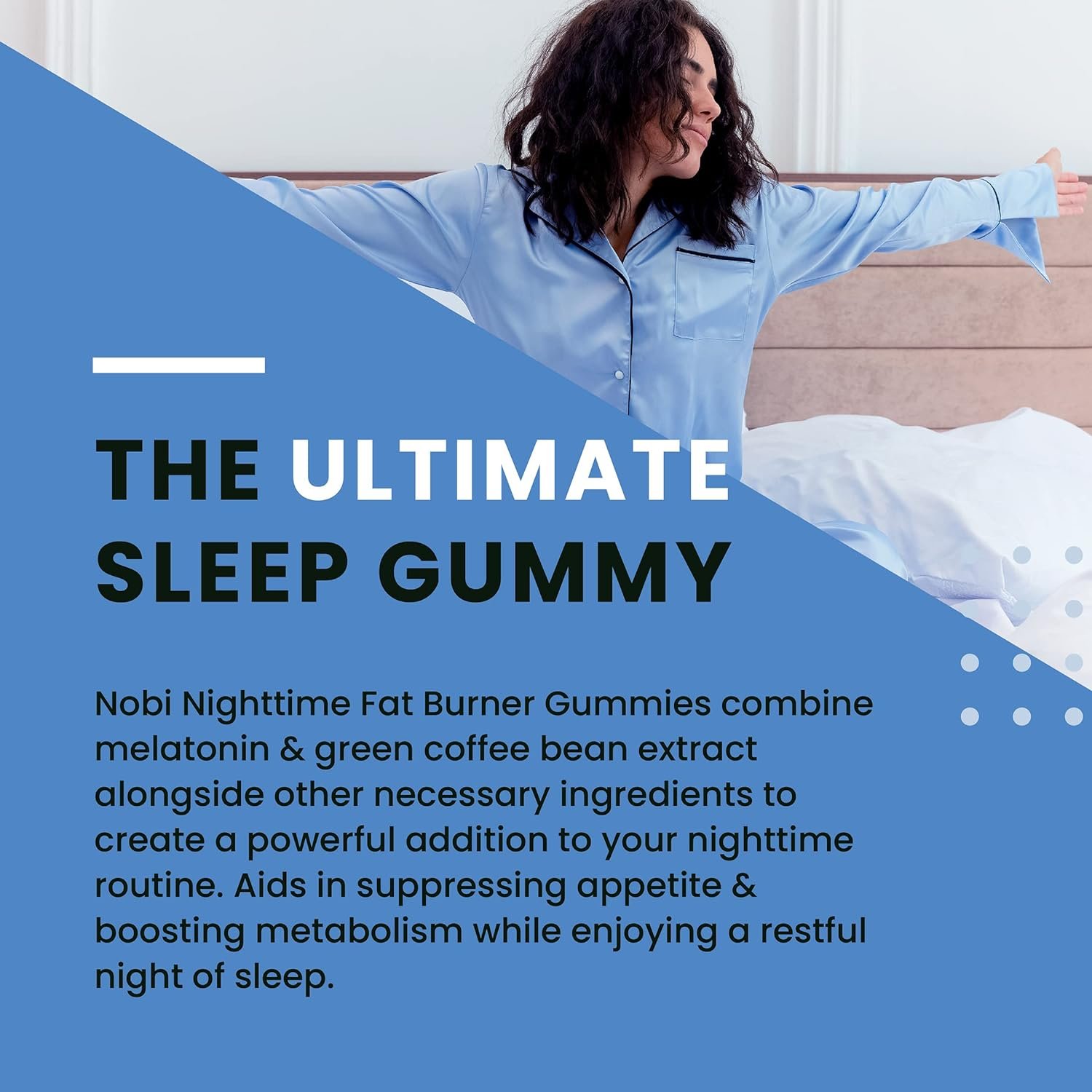 Night Time Fat Burner Gummies, Weight Loss  Sleep Support Supplement | Slimming Hunger Suppressant  Metabolism Booster, Shred Belly Fat While You Sleep | Nighttime Diet Gummies for Women  Men 60ct