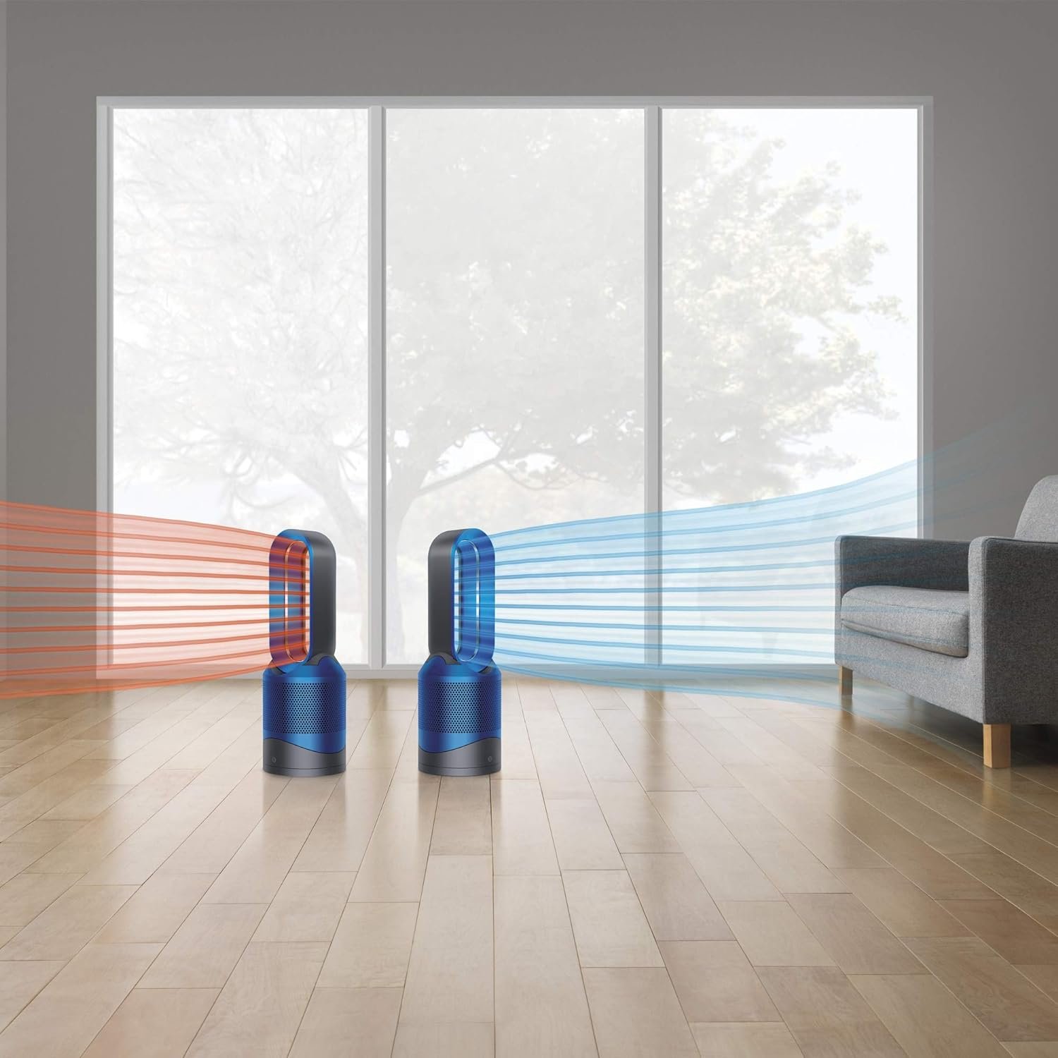 Dyson Pure Hot+Cool Link Air Purifier, Blue