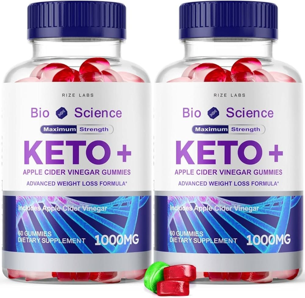 (2 Pack) Bioscience Keto Gummies - Bioscience Keto ACV Gummies, Bioscience Keto Ketosis Gummies with Apple Cider Vinegar - Vegan, Non GMO - Advanced Formula Ketogenic Supplement (120 Gummies)