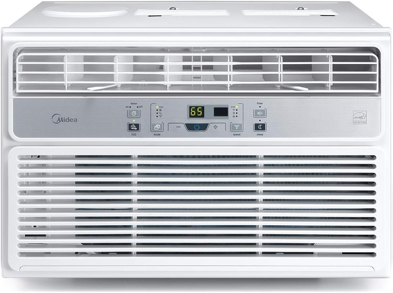 Midea Window Air Conditioner 8000 BTU Easycool AC (Cooling, Dehumidifier and Fan Functions) for Rooms up to 350 Sq, ft. with Remote Control 8,000