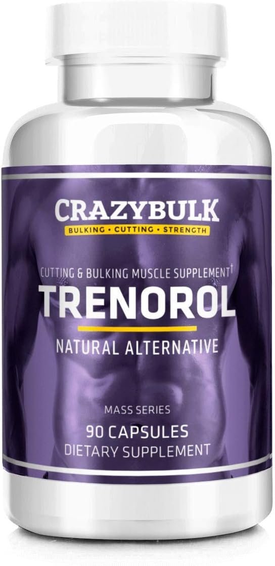 Trenorol Natural Bodybuilding Supplement for Mass Muscle Gains, Cutting and Bulking Phases, Strength and Conditioning (90 Capsules)