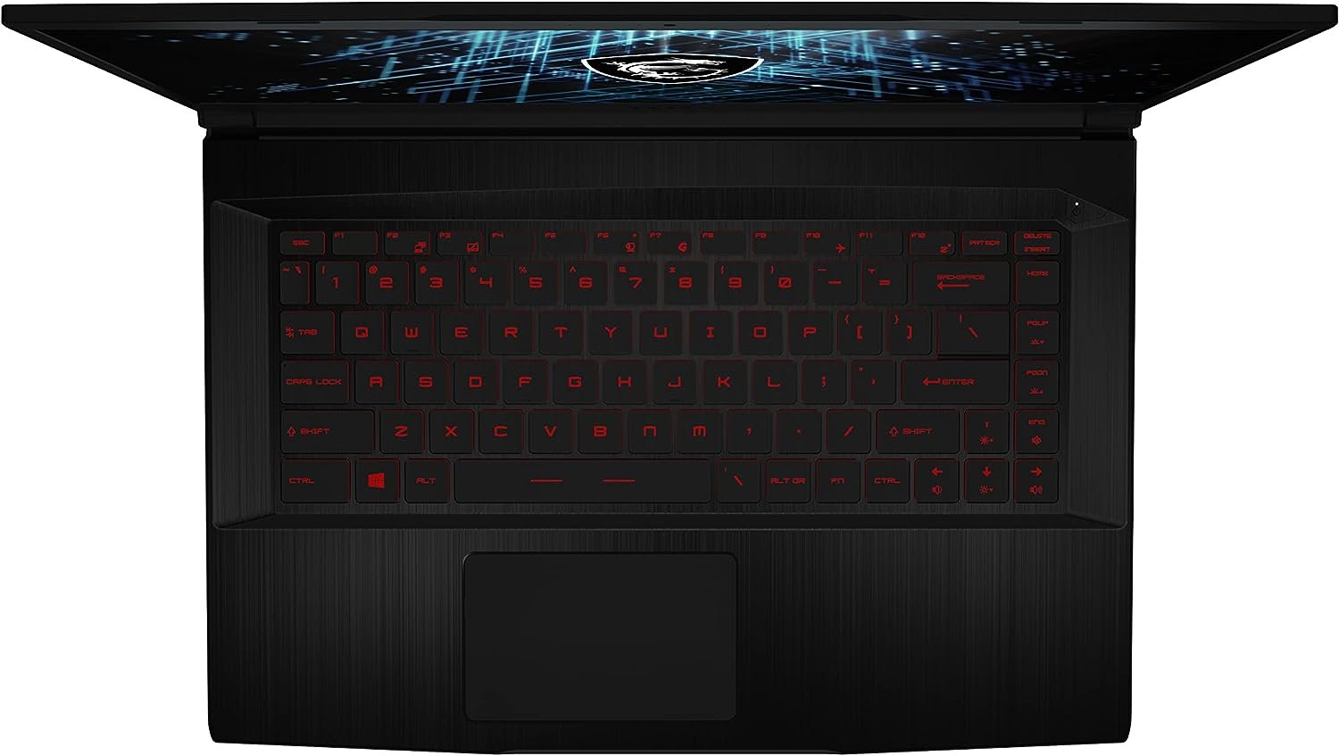 MSI GF65 Gaming Laptop: 15.6 144Hz FHD 1080p, Intel Core i7-10750H 6 Core, NVIDIA GeForce RTX 3060, 16GB, 512GB NVMe SSD, WiFi 6, Red Keyboard, Win 10, Black (10UE-047)