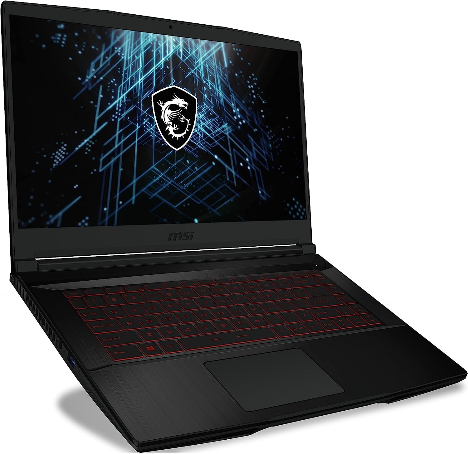 MSI GF65 Gaming Laptop: 15.6 144Hz FHD 1080p, Intel Core i7-10750H 6 Core, NVIDIA GeForce RTX 3060, 16GB, 512GB NVMe SSD, WiFi 6, Red Keyboard, Win 10, Black (10UE-047)