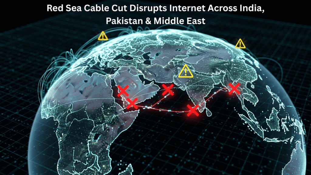 Red Sea Cable Cut Disrupts Internet Across India, Pakistan & Middle East