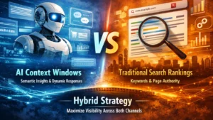 AI Context Windows vs Traditional Search Rankings Key Differences
